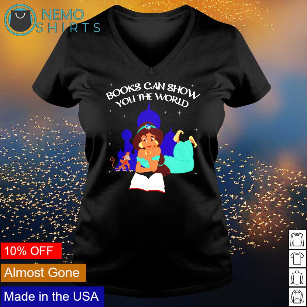Princess Jasmine books can show you the world - Adult & Kids T-Shirts, Sweatshirts & Hoodies apparel design preview 5