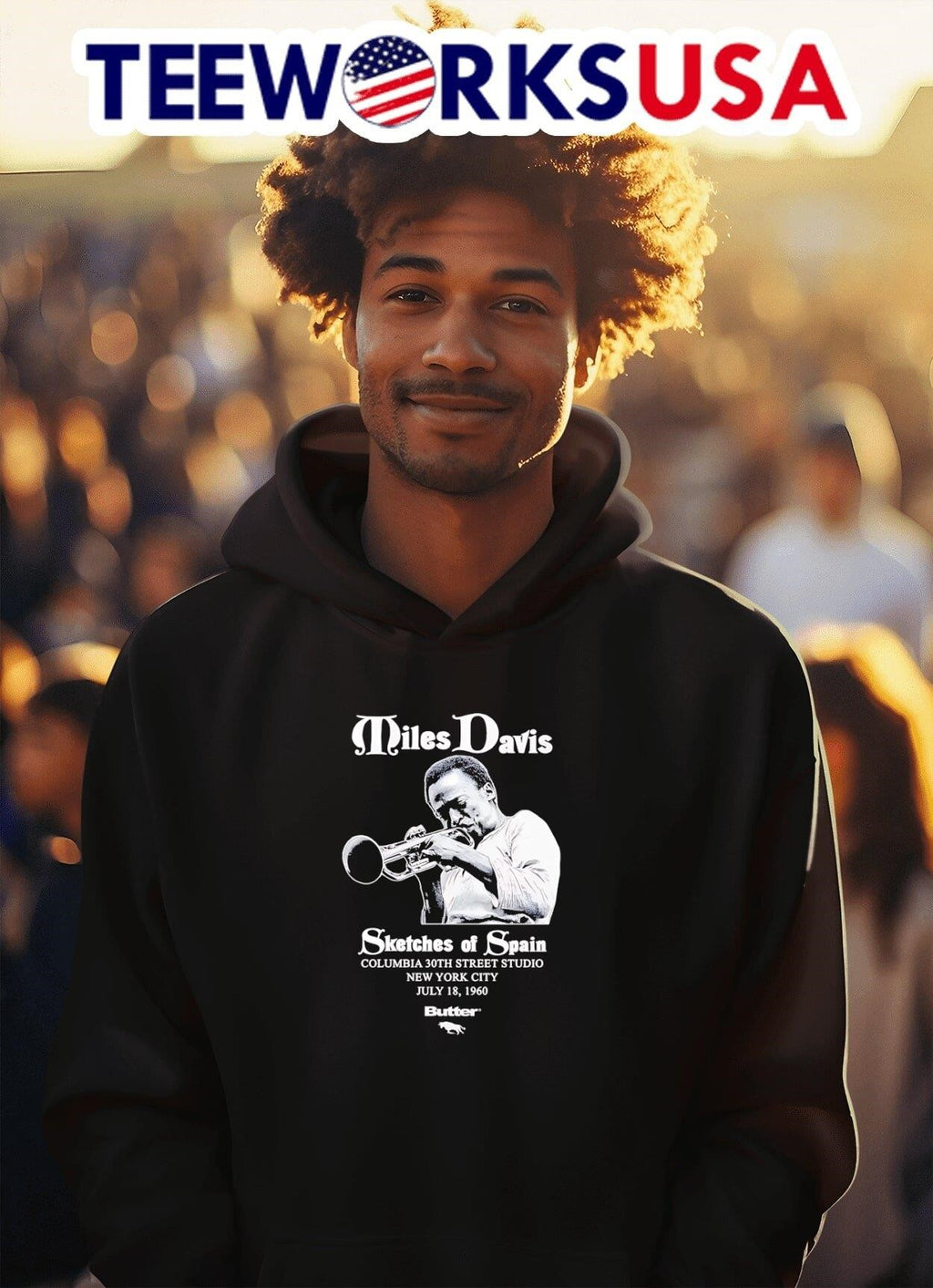 Miles Davis Sketches Of Spain - Adult & Kids T-Shirts, Sweatshirts & Hoodies apparel design preview 2