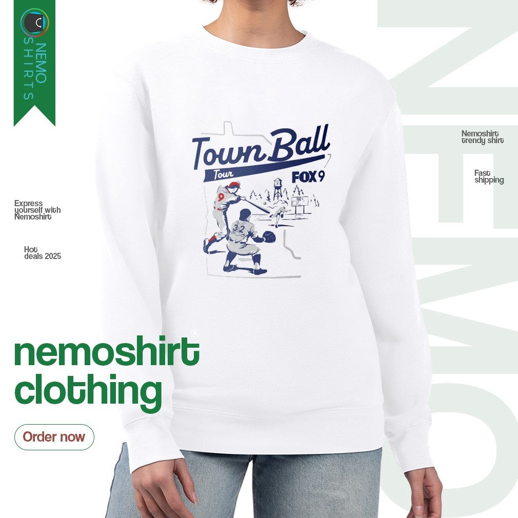 Fox 9 town ball tour 2025 Minnesota - Adult & Kids T-Shirts, Sweatshirts & Hoodies apparel design preview 4