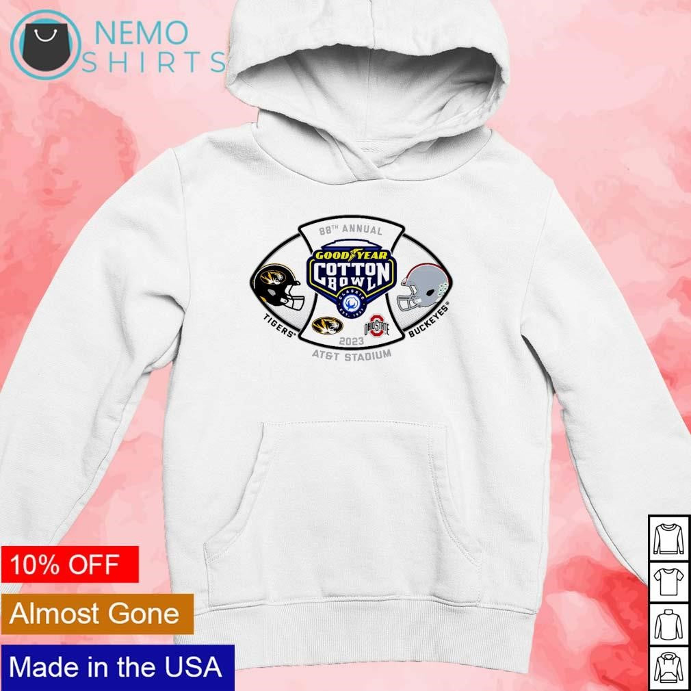 Missouri Tigers vs Ohio State Buckeyes 2023 Goodyear - Adult & Kids T-Shirts, Sweatshirts & Hoodies apparel design preview 2
