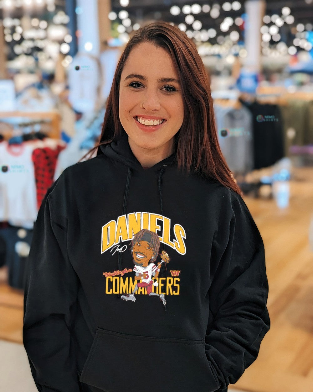 Washington Commanders Jayden Daniels player - Adult & Kids T-Shirts, Sweatshirts & Hoodies apparel design preview 5