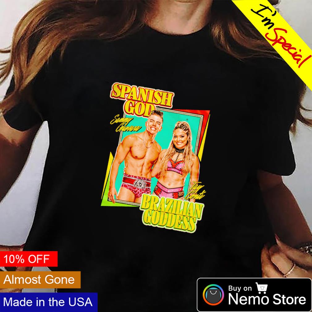 Sammy Guevara and Tay Conti spanish God brazilian - Adult & Kids T-Shirts, Sweatshirts & Hoodies apparel design preview 2