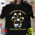 Dog Paw Flower Supporting The Paws That Enforce Laws - Adult & Kids T-Shirts, Sweatshirts & Hoodies apparel design preview 1