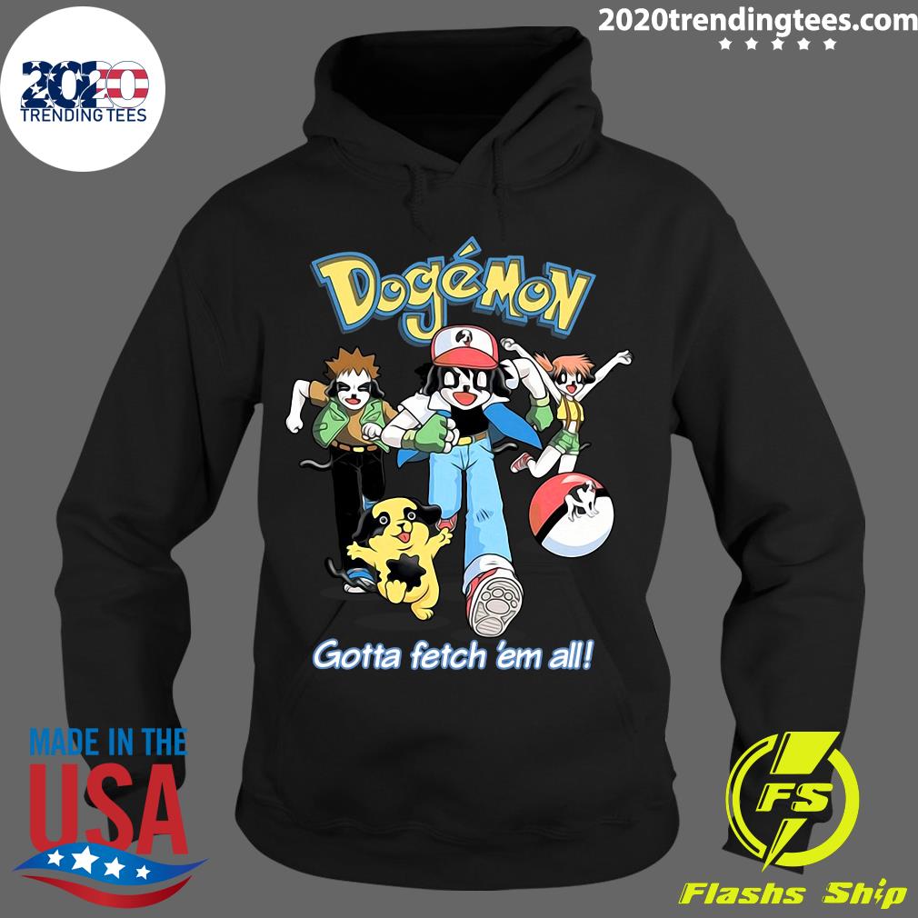 Dogemon Gotta Fetch 'Em All - Adult & Kids T-Shirts, Sweatshirts & Hoodies apparel design preview 2