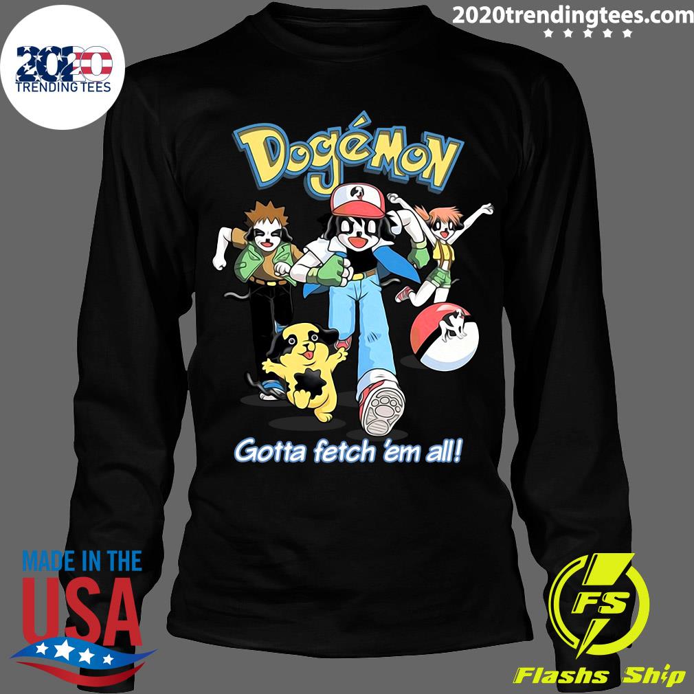 Dogemon Gotta Fetch 'Em All - Adult & Kids T-Shirts, Sweatshirts & Hoodies apparel design preview 4