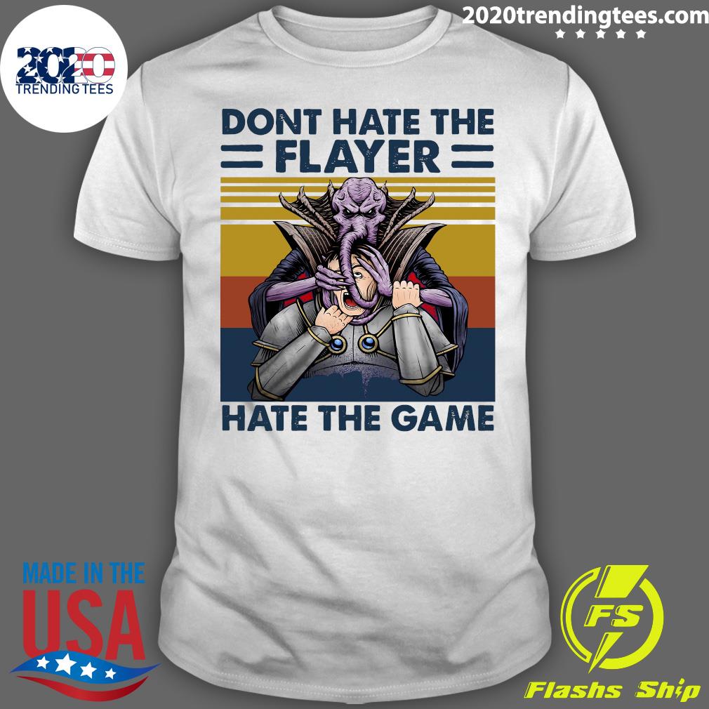 Don't Hate The Player Game Vintage - Adult & Kids T-Shirts, Sweatshirts & Hoodies apparel design preview 1