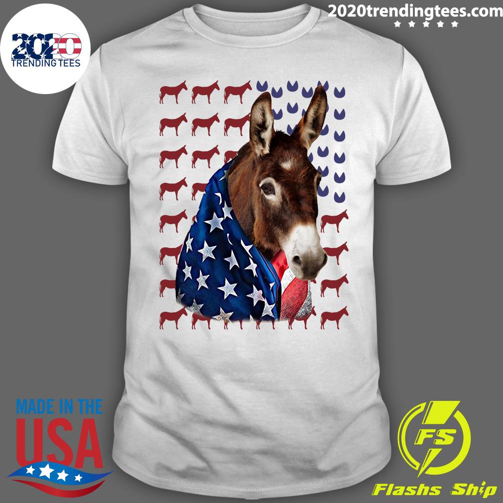 Donkeys Us Independence Day - Adult & Kids T-Shirts, Sweatshirts & Hoodies apparel design preview 1
