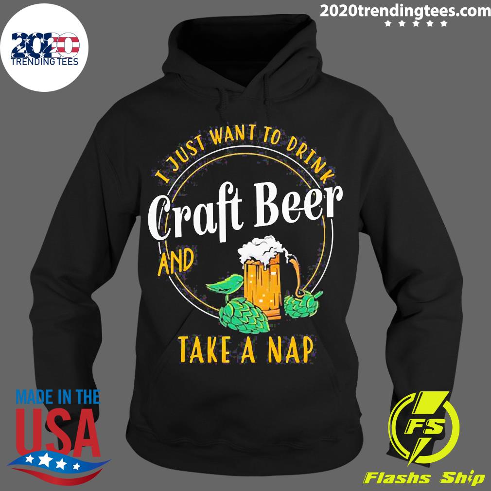 Drink Craft Beer And Take A Nap - Adult & Kids T-Shirts, Sweatshirts & Hoodies apparel design preview 2