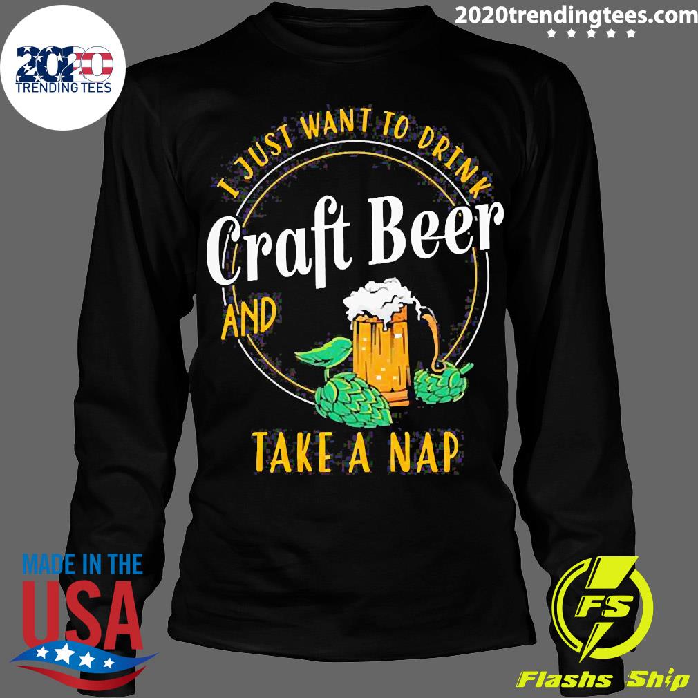 Drink Craft Beer And Take A Nap - Adult & Kids T-Shirts, Sweatshirts & Hoodies apparel design preview 4