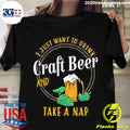 Drink Craft Beer And Take A Nap - Adult & Kids T-Shirts, Sweatshirts & Hoodies apparel design preview 1
