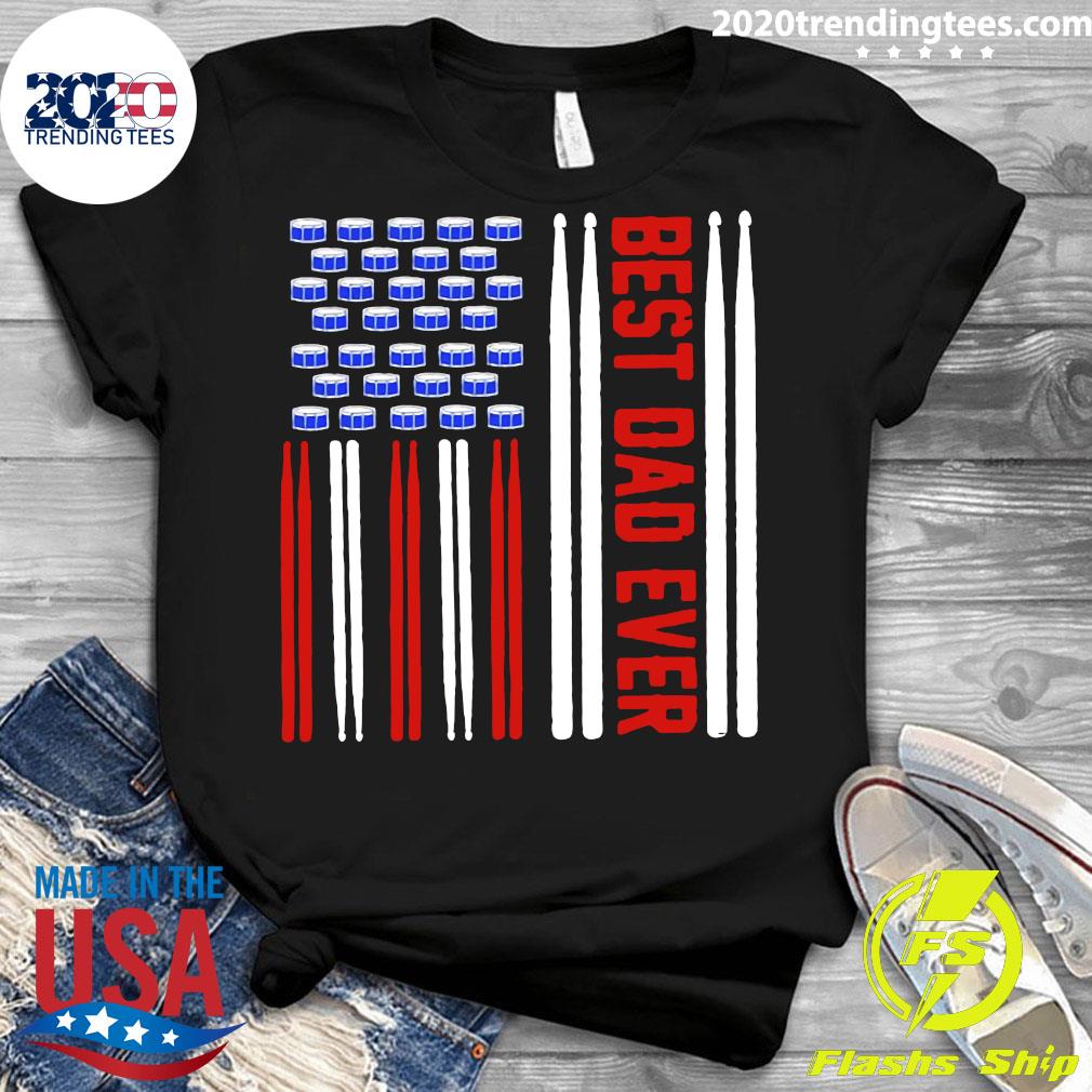 Drum Best Dad Ever - Adult & Kids T-Shirts, Sweatshirts & Hoodies apparel design preview 3