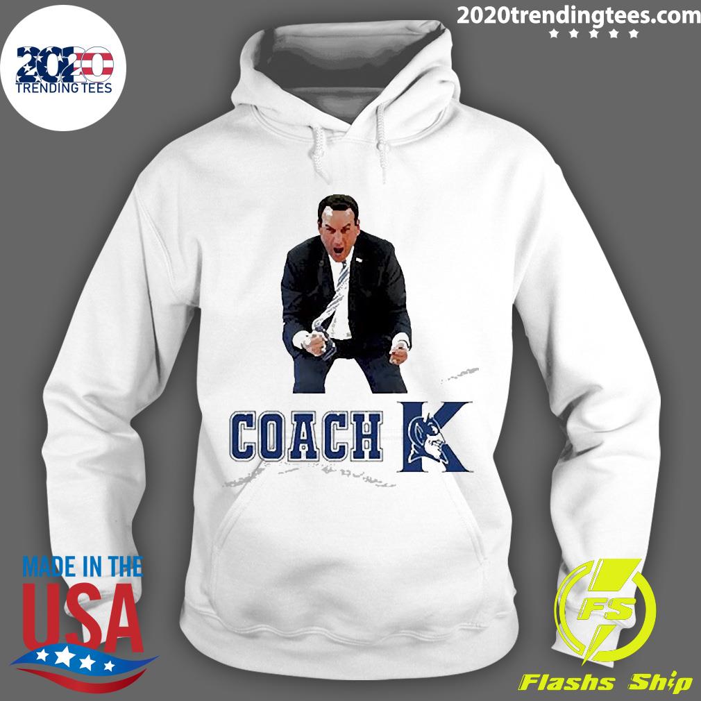 Duke Blue Devils Basketball Coach K The Goat - Adult & Kids T-Shirts, Sweatshirts & Hoodies apparel design preview 2