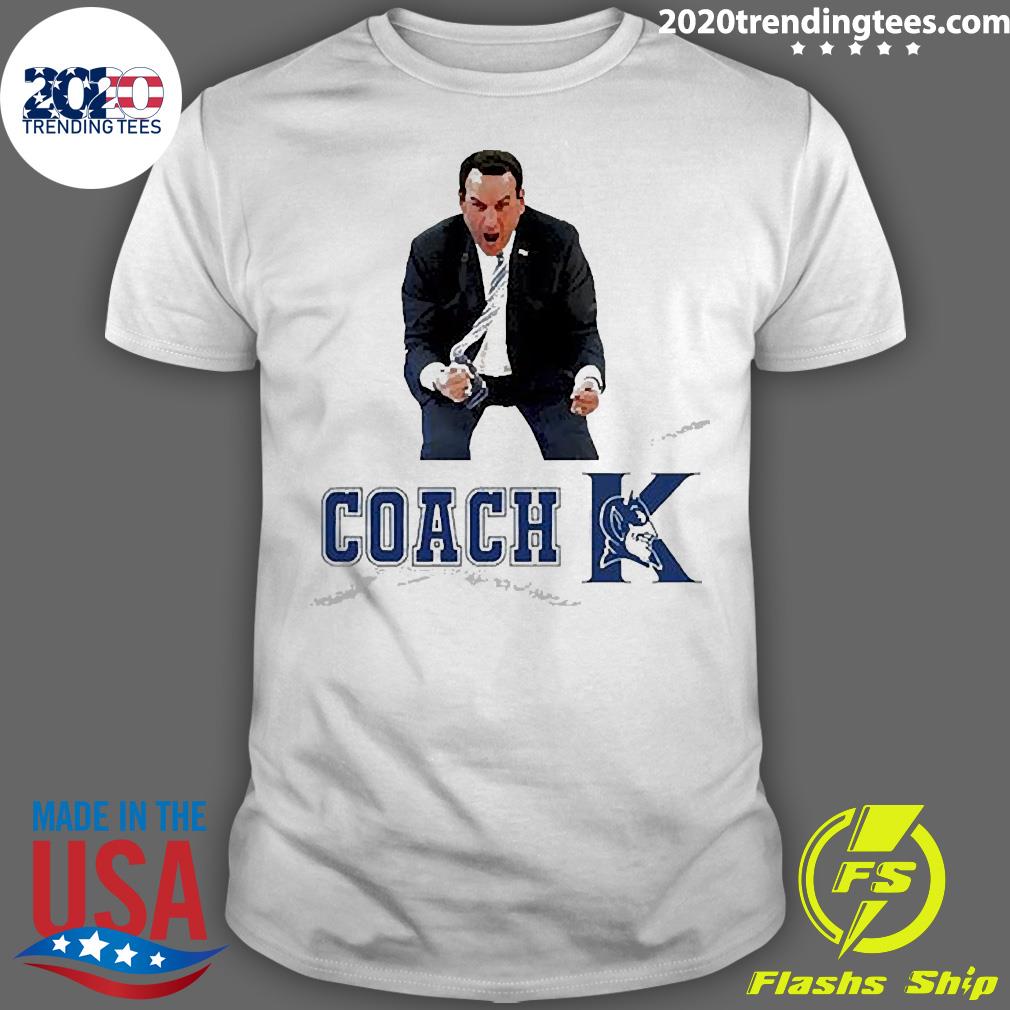 Duke Blue Devils Basketball Coach K The Goat - Adult & Kids T-Shirts, Sweatshirts & Hoodies apparel design preview 1