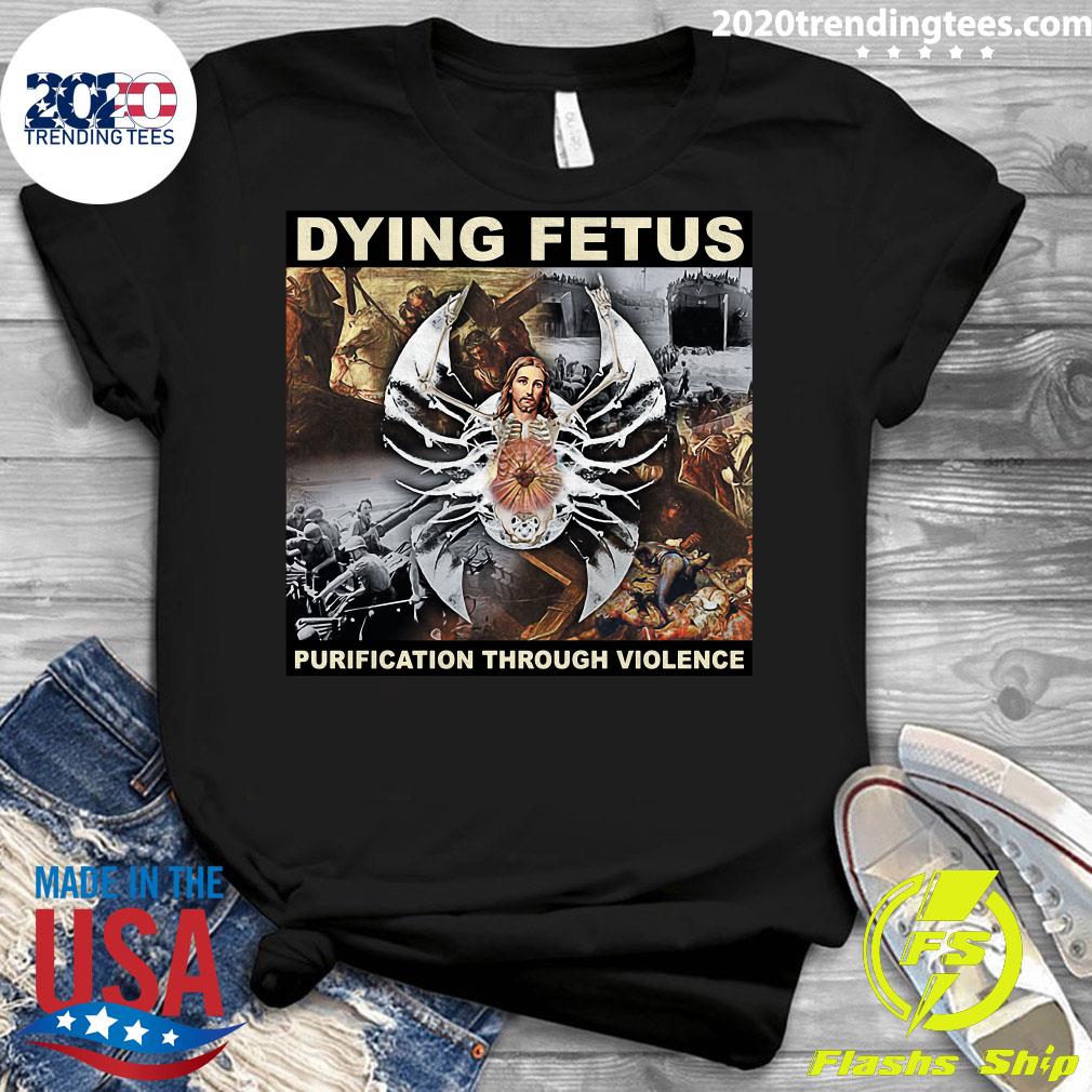 Dying Fetus Purification Through Violence December 3 - Adult & Kids T-Shirts, Sweatshirts & Hoodies apparel design preview 3