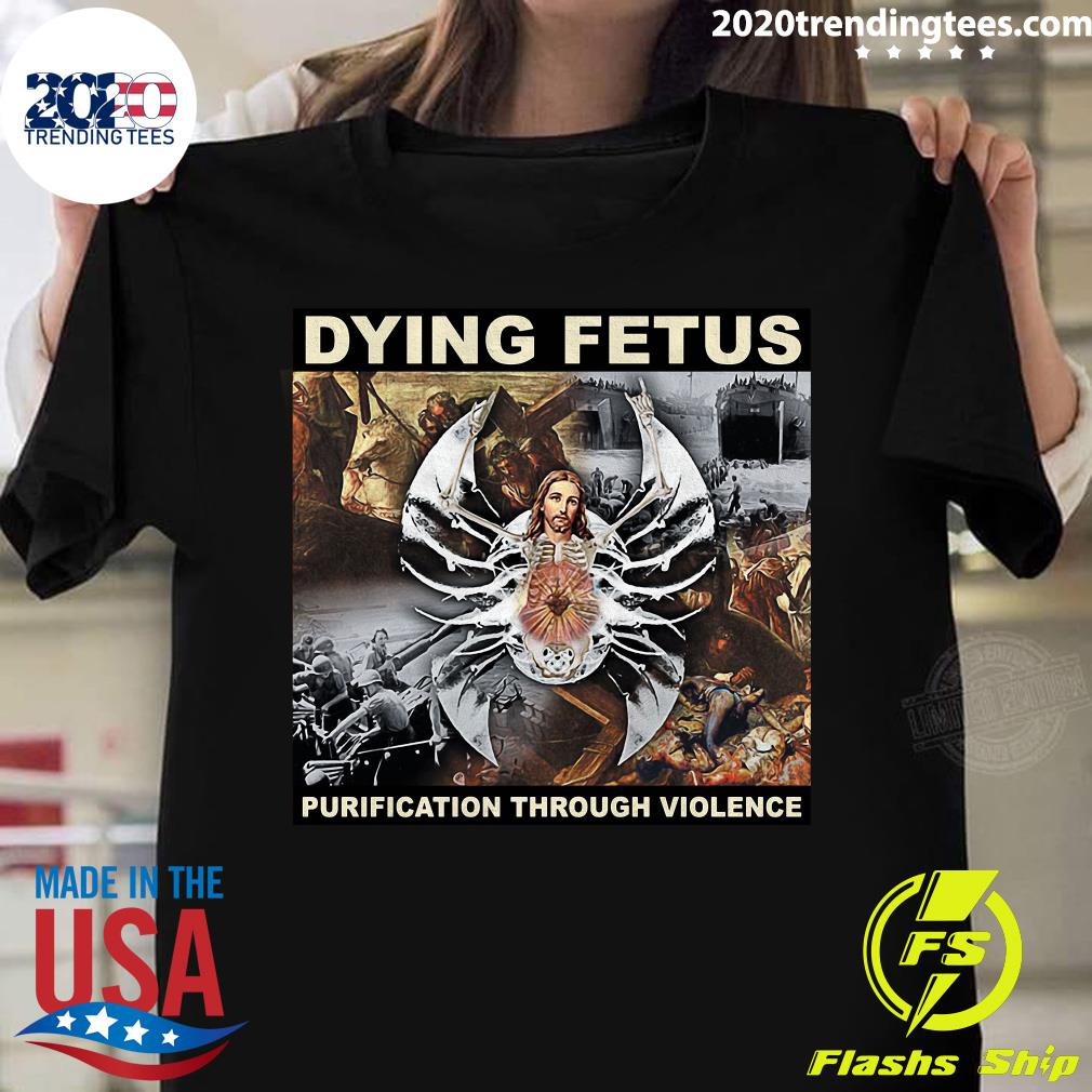 Dying Fetus Purification Through Violence December 3 - Adult & Kids T-Shirts, Sweatshirts & Hoodies apparel design preview 1