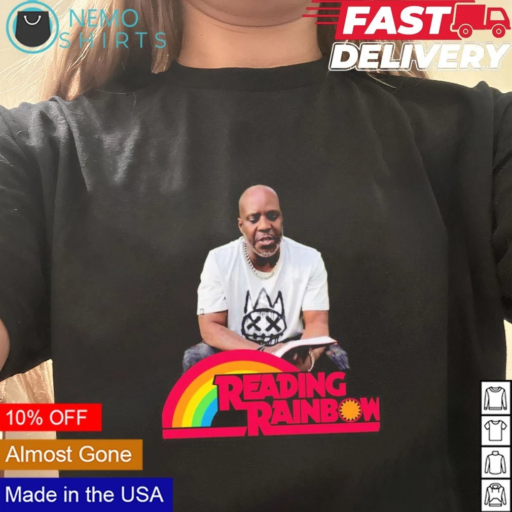 DMX Reading Rainbow Meme Hip Hop - Adult & Kids T-Shirts, Sweatshirts & Hoodies apparel design preview 2