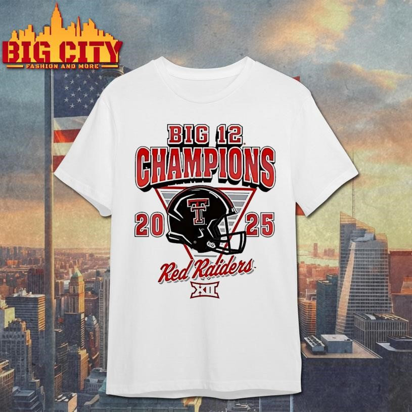 Texas Tech Red Raiders Big 12 Football Champions - Adult & Kids T-Shirts, Sweatshirts & Hoodies apparel design preview 1
