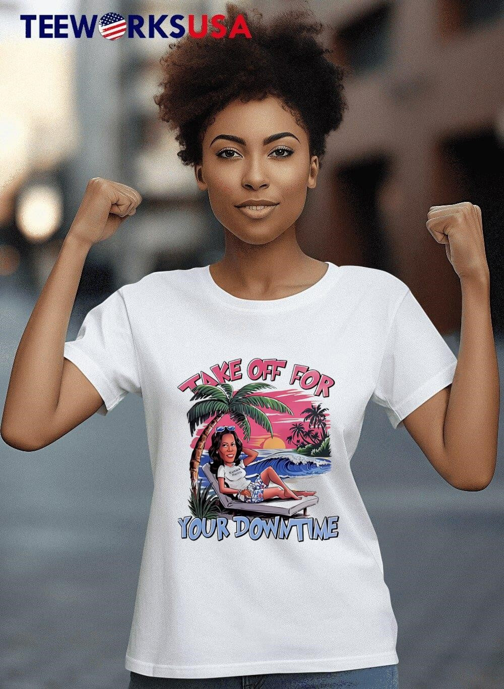Kamala Harris take off for your downtime - Adult & Kids T-Shirts, Sweatshirts & Hoodies apparel design preview 8