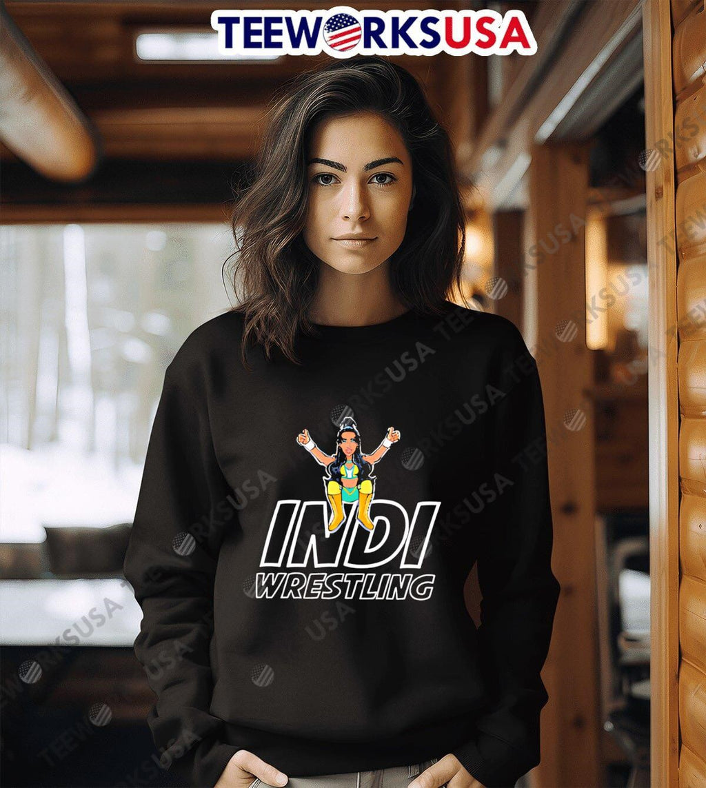 Indi Wrestling cartoon - Adult & Kids T-Shirts, Sweatshirts & Hoodies apparel design preview 6