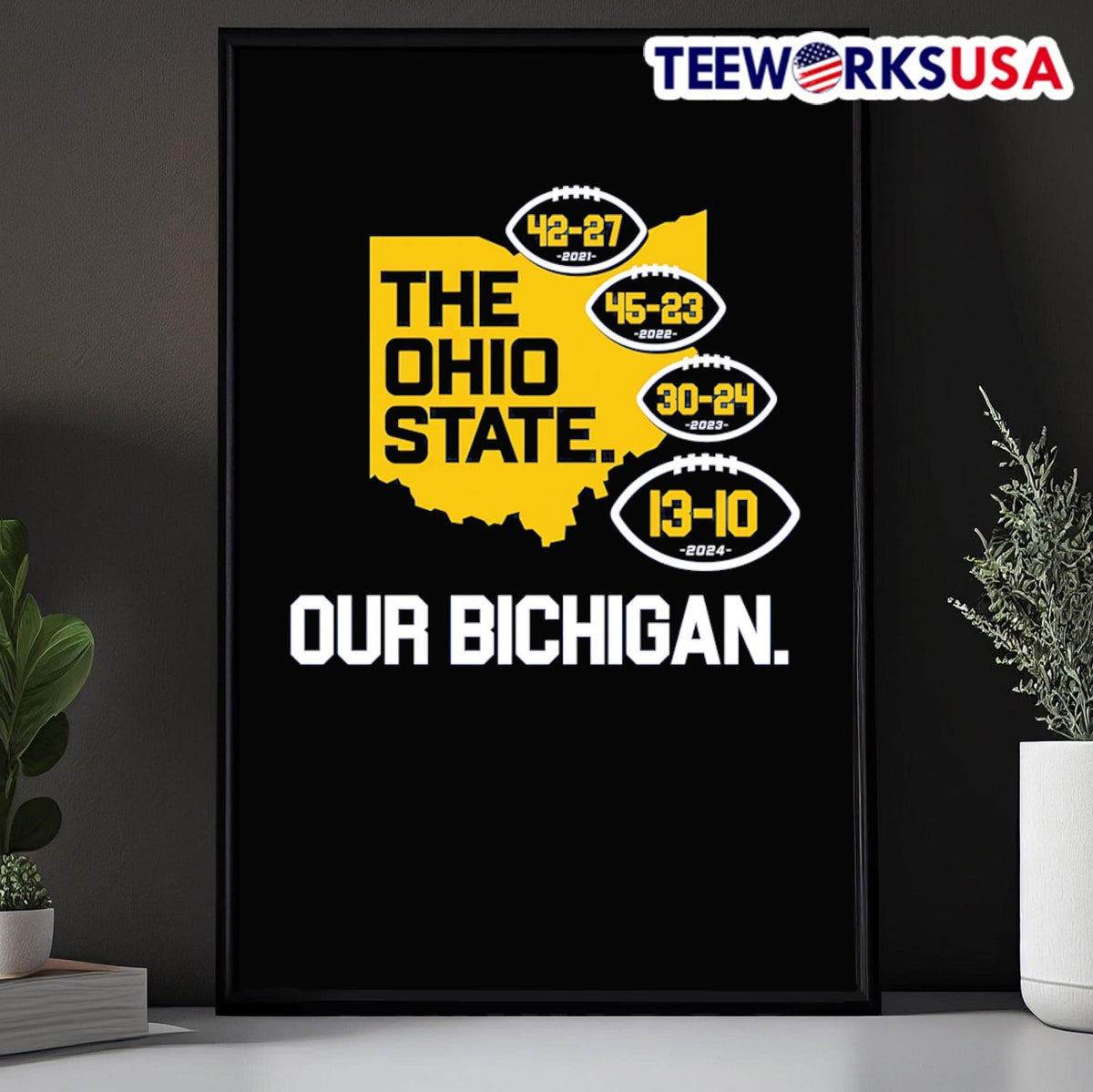 The Ohio State our Bichigan 2024 - Adult & Kids T-Shirts, Sweatshirts & Hoodies apparel design preview 5