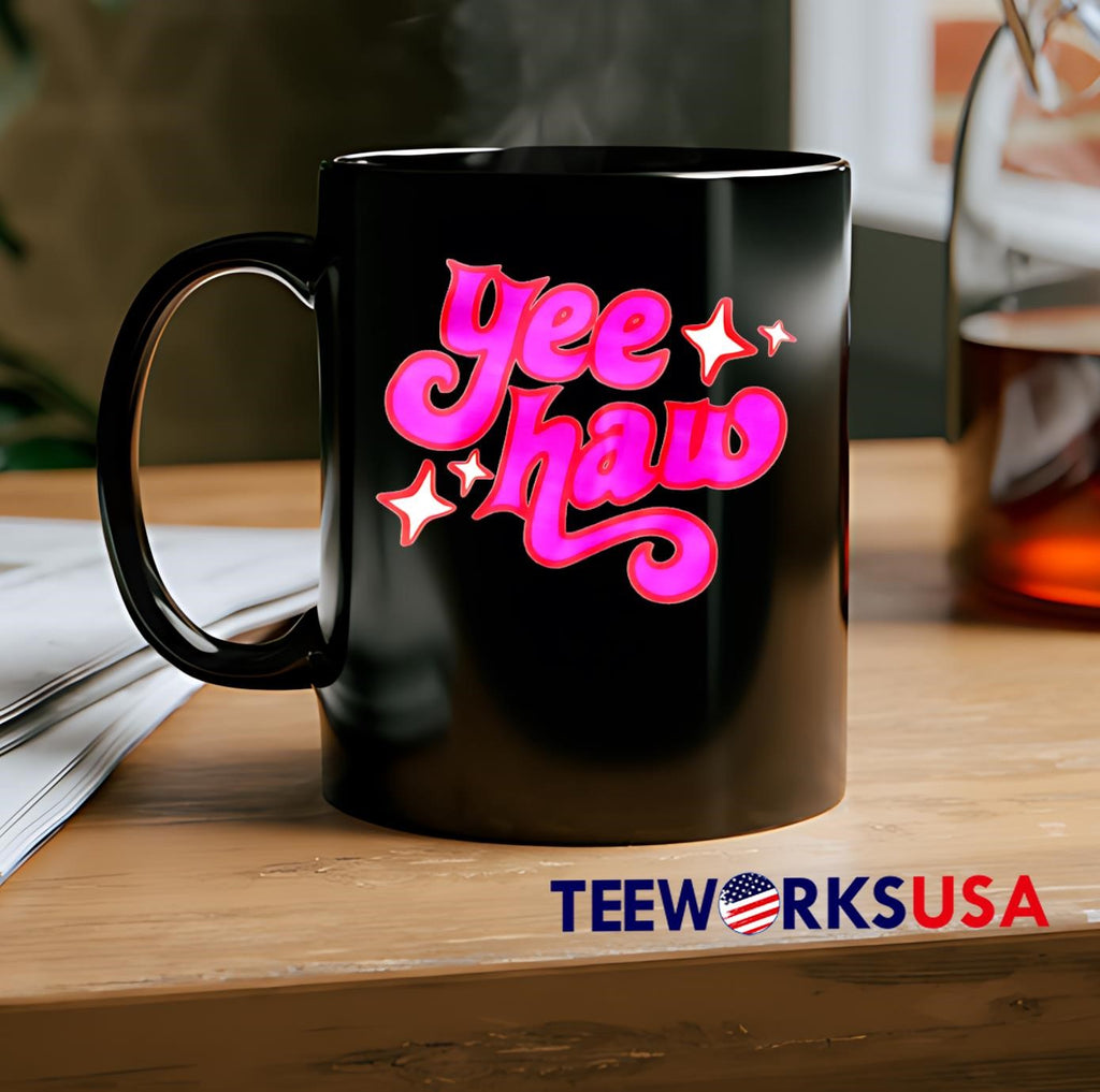 Yee Haw style pink letter - Adult & Kids T-Shirts, Sweatshirts & Hoodies apparel design preview 2