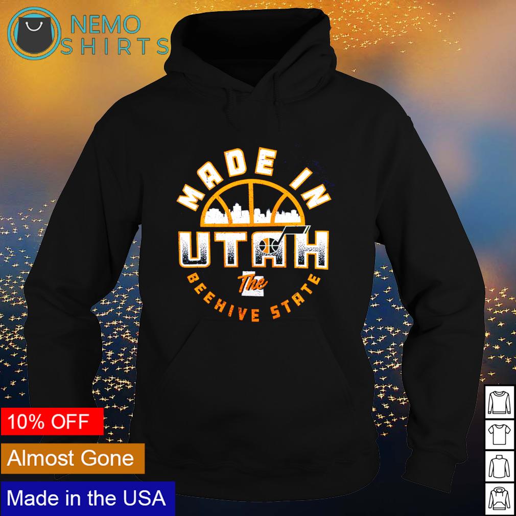 Utah Jazz Made In the Beehive state - Adult & Kids T-Shirts, Sweatshirts & Hoodies apparel design preview 2