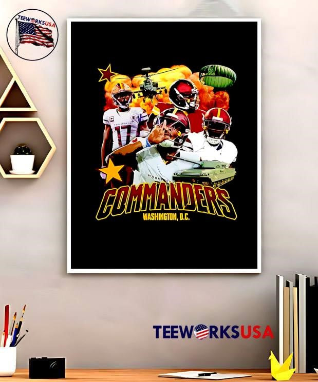 Commanders Washington D.C. Military Tank Football - Adult & Kids T-Shirts, Sweatshirts & Hoodies apparel design preview 5