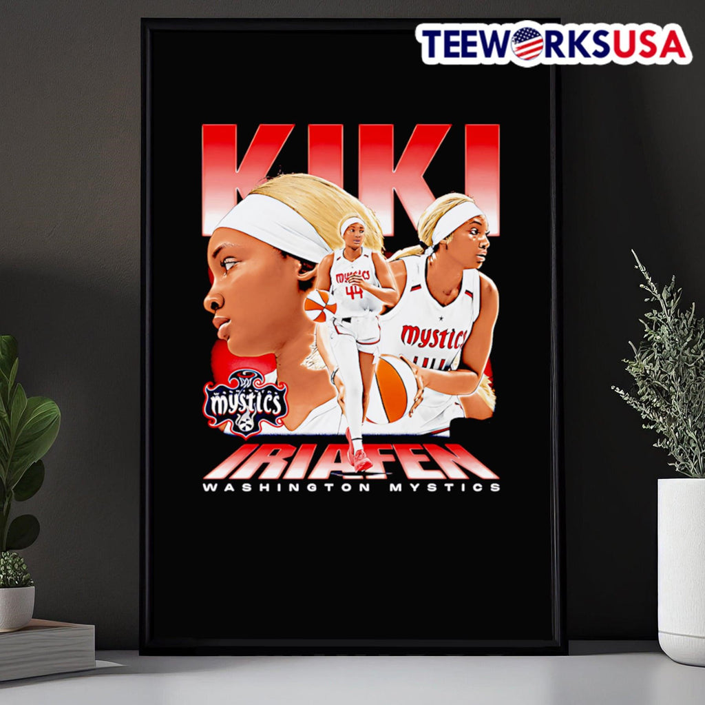 Kiki Iriafen Washington Mystics vintage graphic - Adult & Kids T-Shirts, Sweatshirts & Hoodies apparel design preview 5