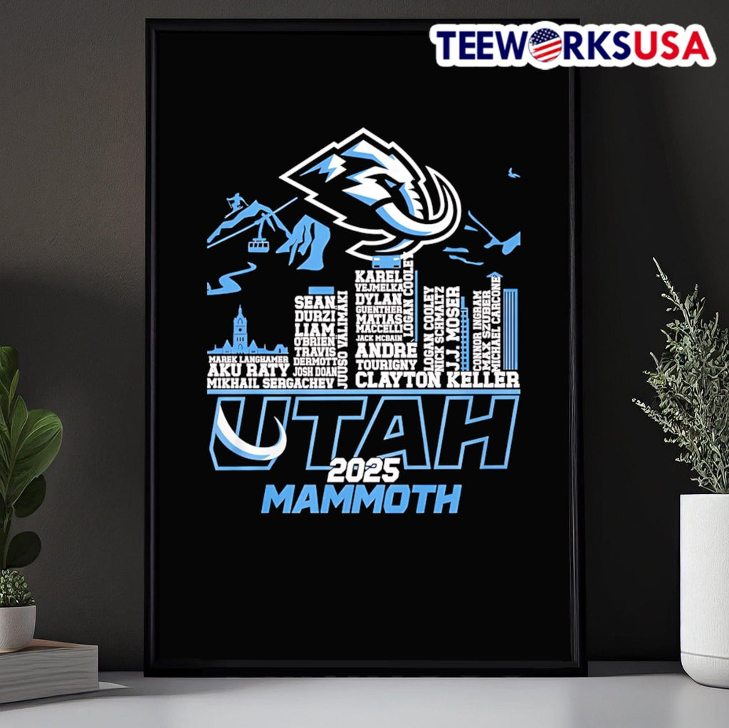 Skyline name Utah Mammoth 2025 - Adult & Kids T-Shirts, Sweatshirts & Hoodies apparel design preview 5