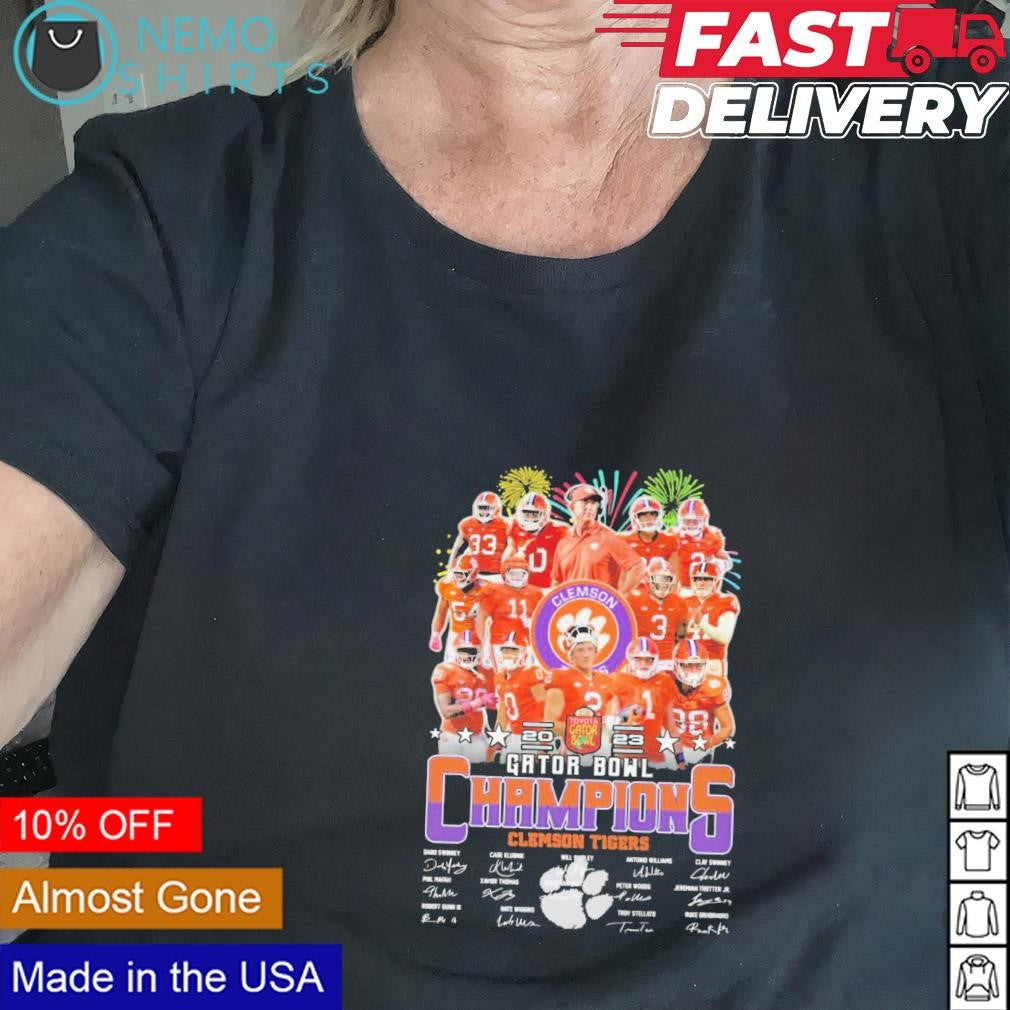 Clemson Tigers football team 2023 Gator Bowl - Adult & Kids T-Shirts, Sweatshirts & Hoodies apparel design preview 2
