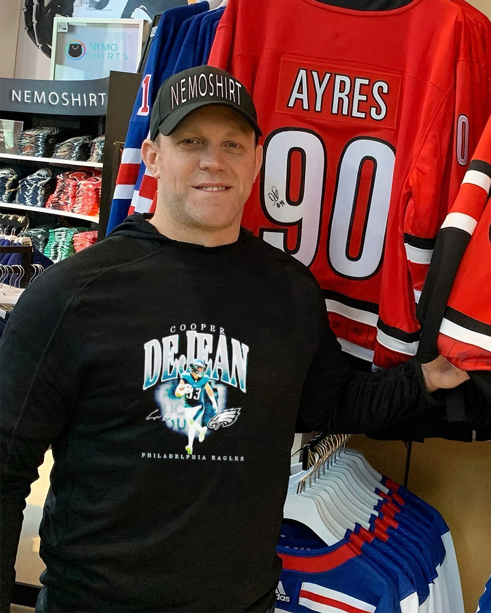 Cooper DeJean Philadelphia Eagles signature player - Adult & Kids T-Shirts, Sweatshirts & Hoodies apparel design preview 2
