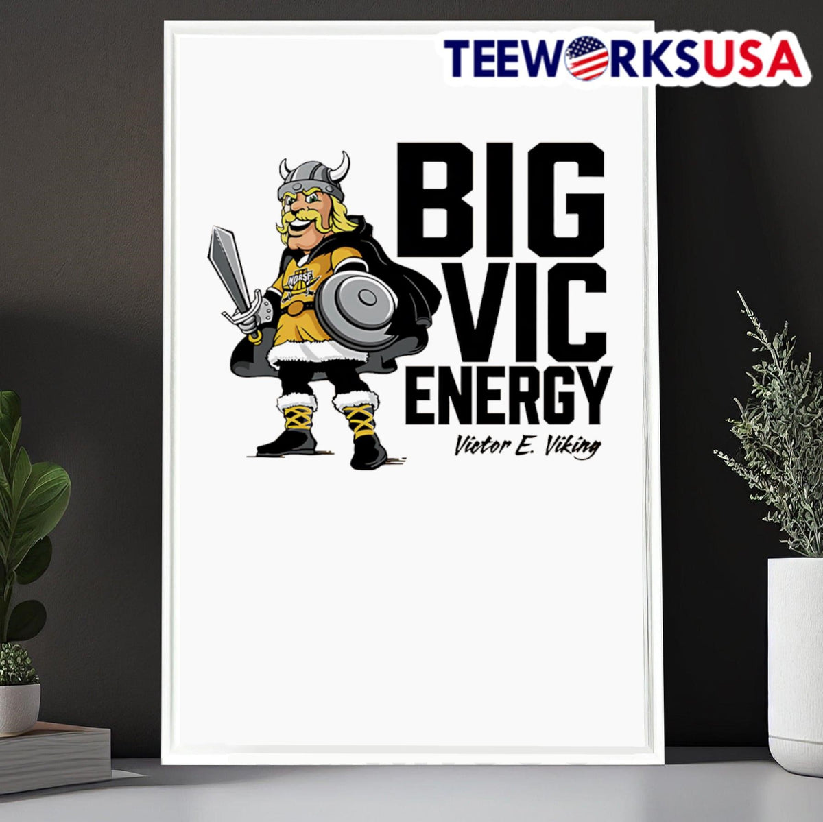 Big Vic Energy Victor E Viking - Adult & Kids T-Shirts, Sweatshirts & Hoodies apparel design preview 6