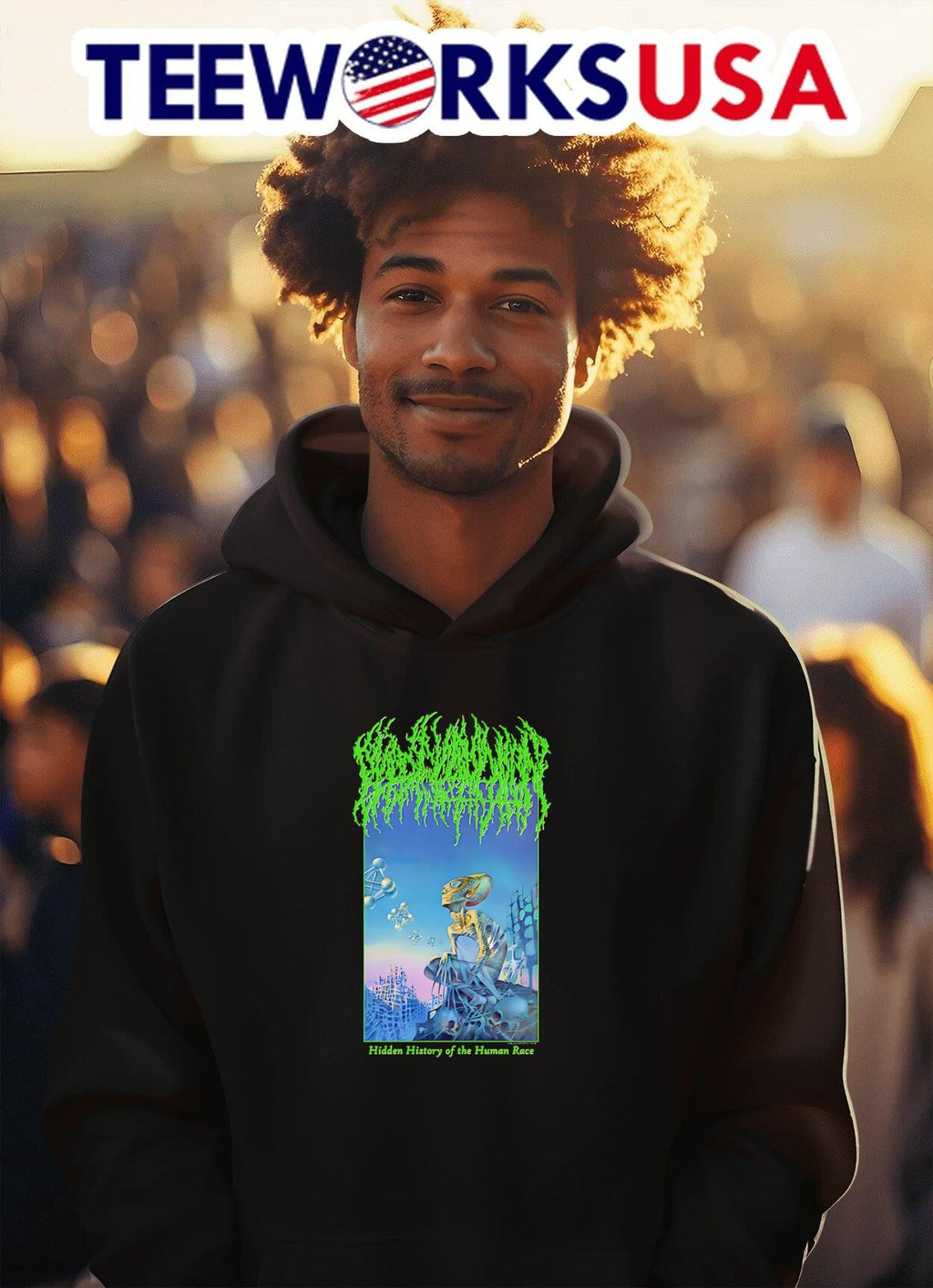 Blood Incantation Hidden History Of The Human Race - Adult & Kids T-Shirts, Sweatshirts & Hoodies apparel design preview 2