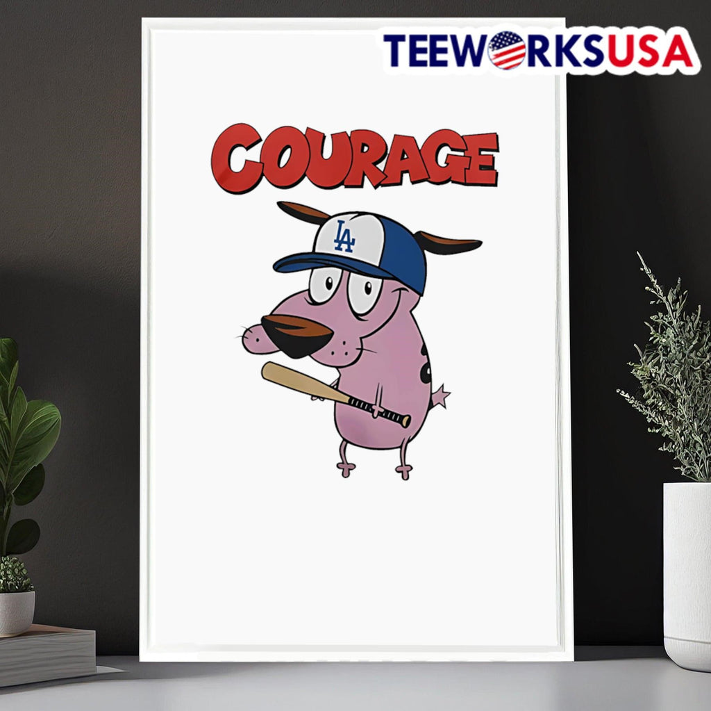 Los Angeles Dodgers x Courage Dog - Adult & Kids T-Shirts, Sweatshirts & Hoodies apparel design preview 6