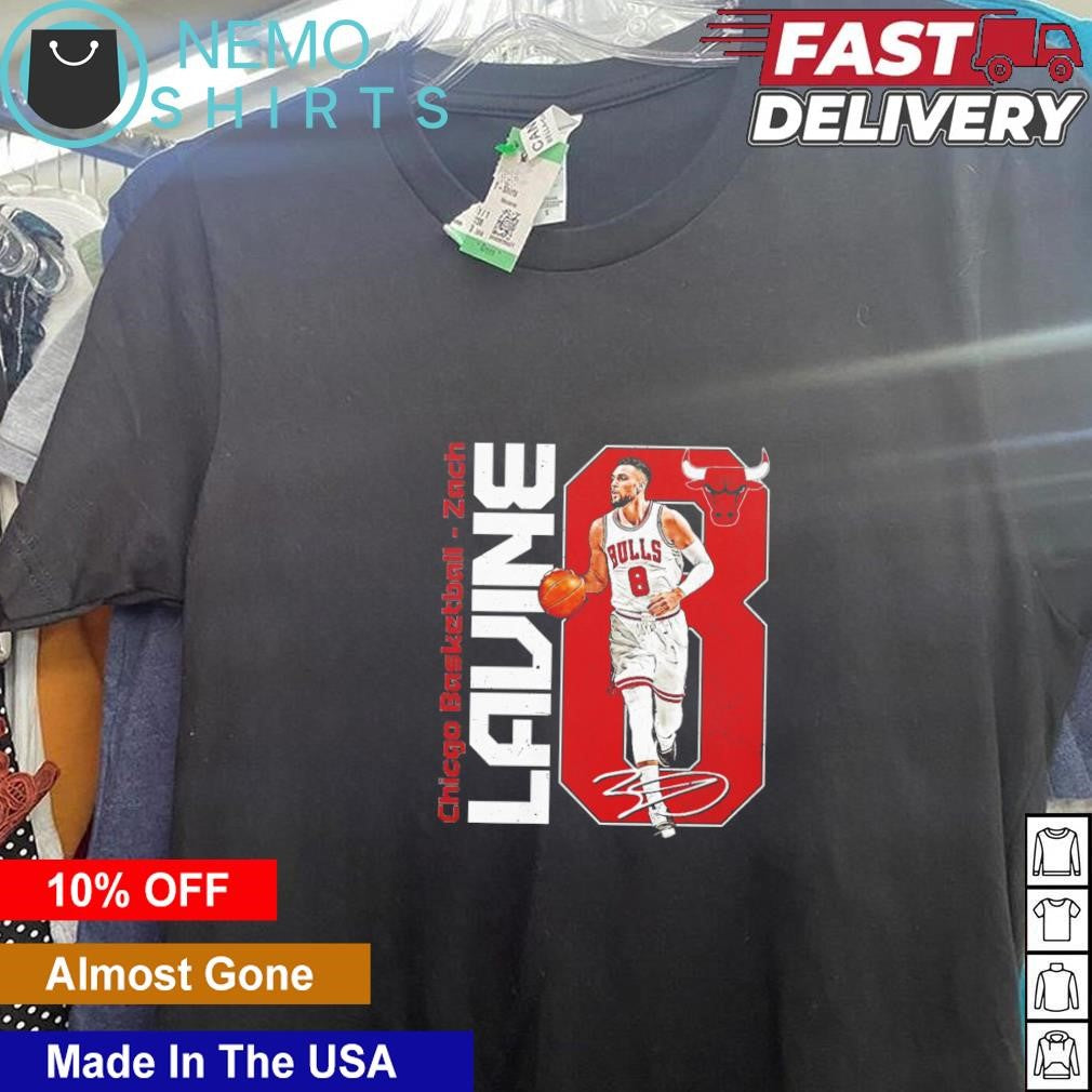 Zach Lavine Chicago Bulls signature stretch - Adult & Kids T-Shirts, Sweatshirts & Hoodies apparel design preview 5