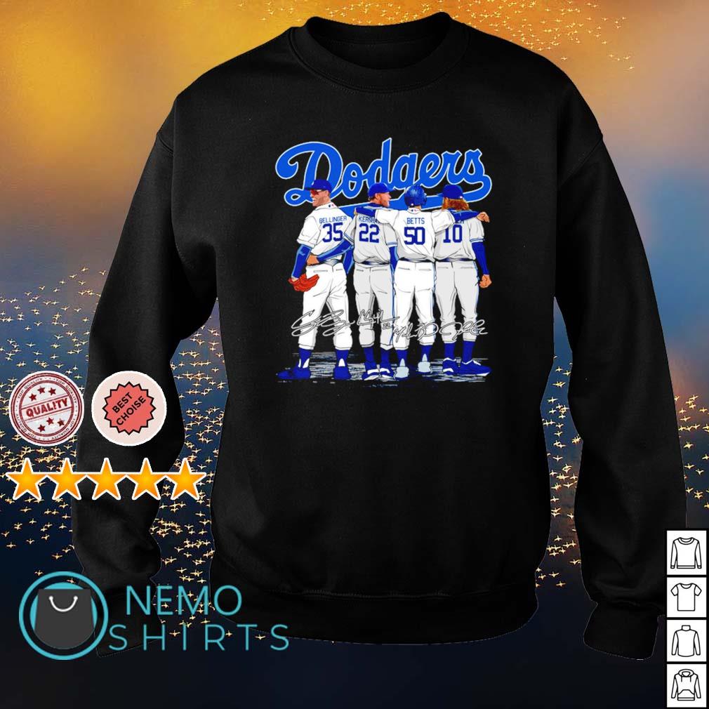 Dodgers best players Bellinger Kershaw Betts Turner - Adult & Kids T-Shirts, Sweatshirts & Hoodies apparel design preview 4