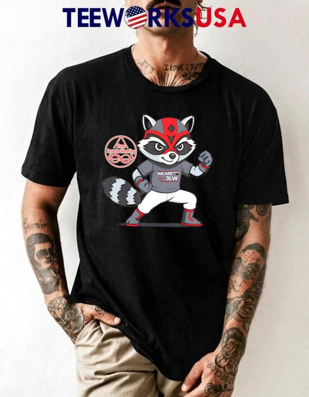 Ricky Raccoon three legacies wrestling - Adult & Kids T-Shirts, Sweatshirts & Hoodies apparel design preview 1