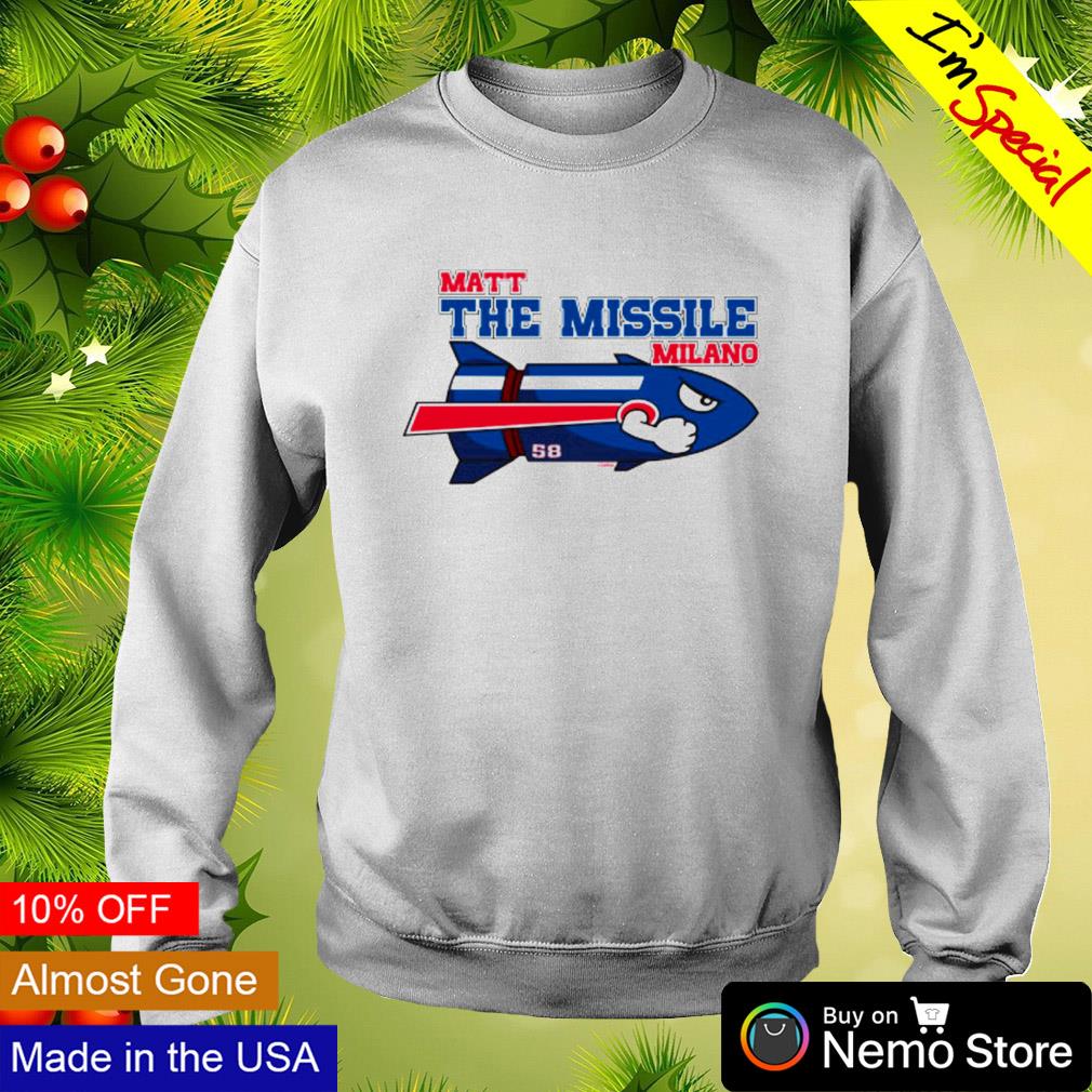 Matt the Missile Milano Buffalo Bills mafia - Adult & Kids T-Shirts, Sweatshirts & Hoodies apparel design preview 4