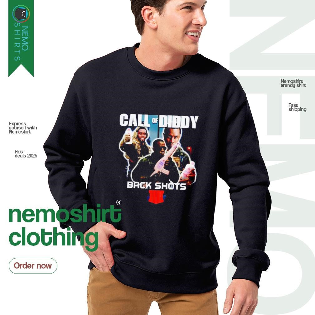 Call of Diddy backshots bootleg - Adult & Kids T-Shirts, Sweatshirts & Hoodies apparel design preview 4