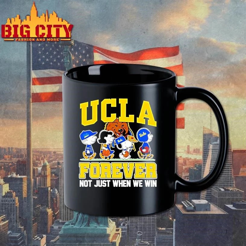 Peanuts Characters Ucla Bruins Forever Not Just When - Adult & Kids T-Shirts, Sweatshirts & Hoodies apparel design preview 3