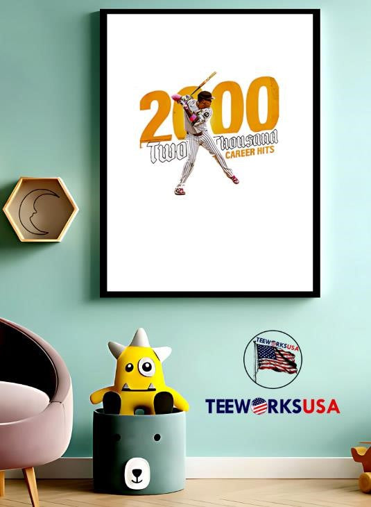 San Diego Padres x Machado Two Thousand Career Hits - Adult & Kids T-Shirts, Sweatshirts & Hoodies apparel design preview 3
