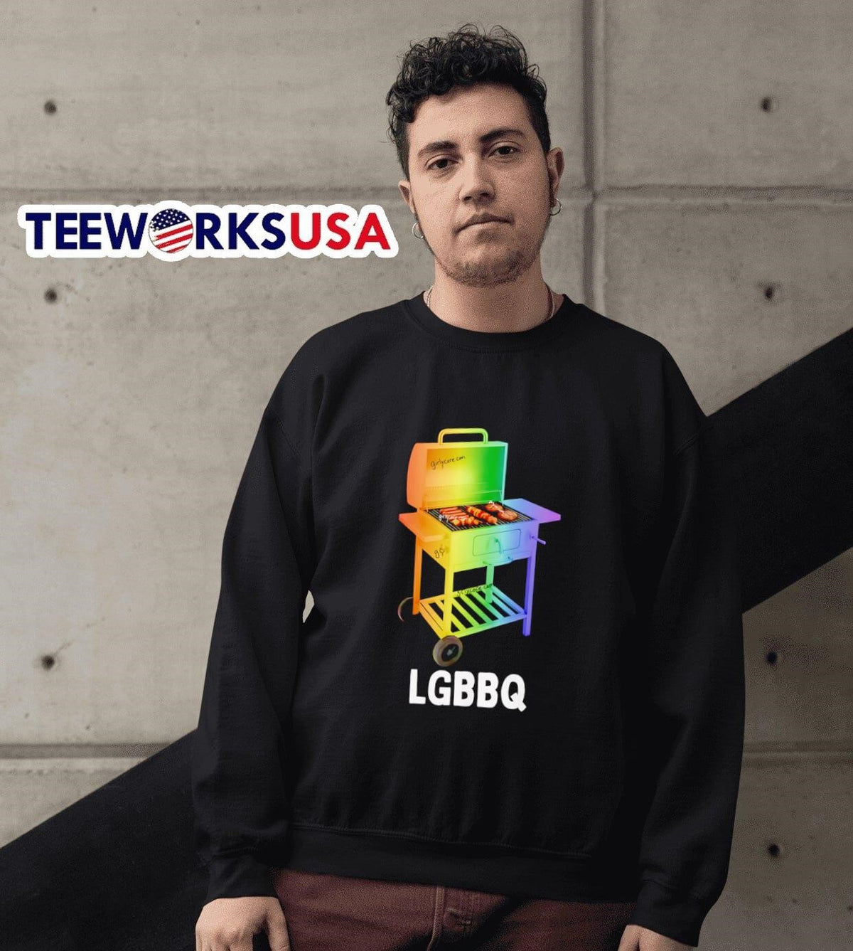 LGBBQ Pride barbeque - Adult & Kids T-Shirts, Sweatshirts & Hoodies apparel design preview 6