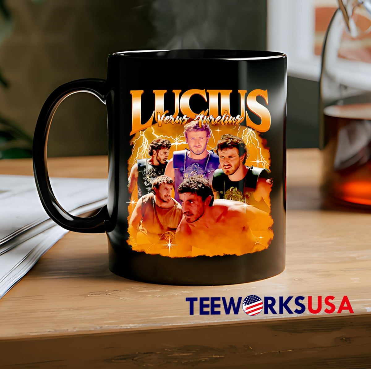 Lucius Verus Aurelius graphic - Adult & Kids T-Shirts, Sweatshirts & Hoodies apparel design preview 2