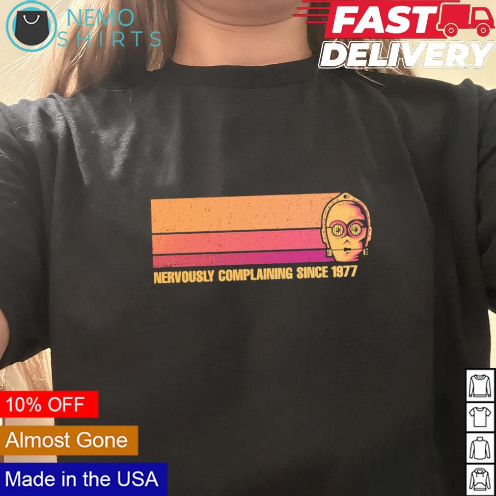 Nervously complaining since 1977 - Adult & Kids T-Shirts, Sweatshirts & Hoodies apparel design preview 3