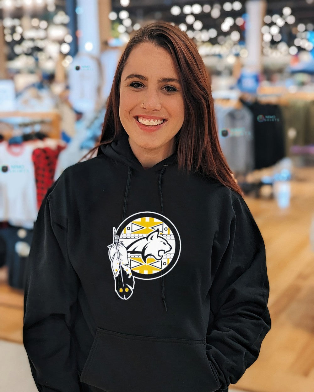 Montana State Bobcats Native American - Adult & Kids T-Shirts, Sweatshirts & Hoodies apparel design preview 5