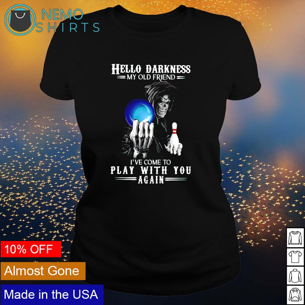 Devil bowling hello darkness my old friend I've come - Adult & Kids T-Shirts, Sweatshirts & Hoodies apparel design preview 3