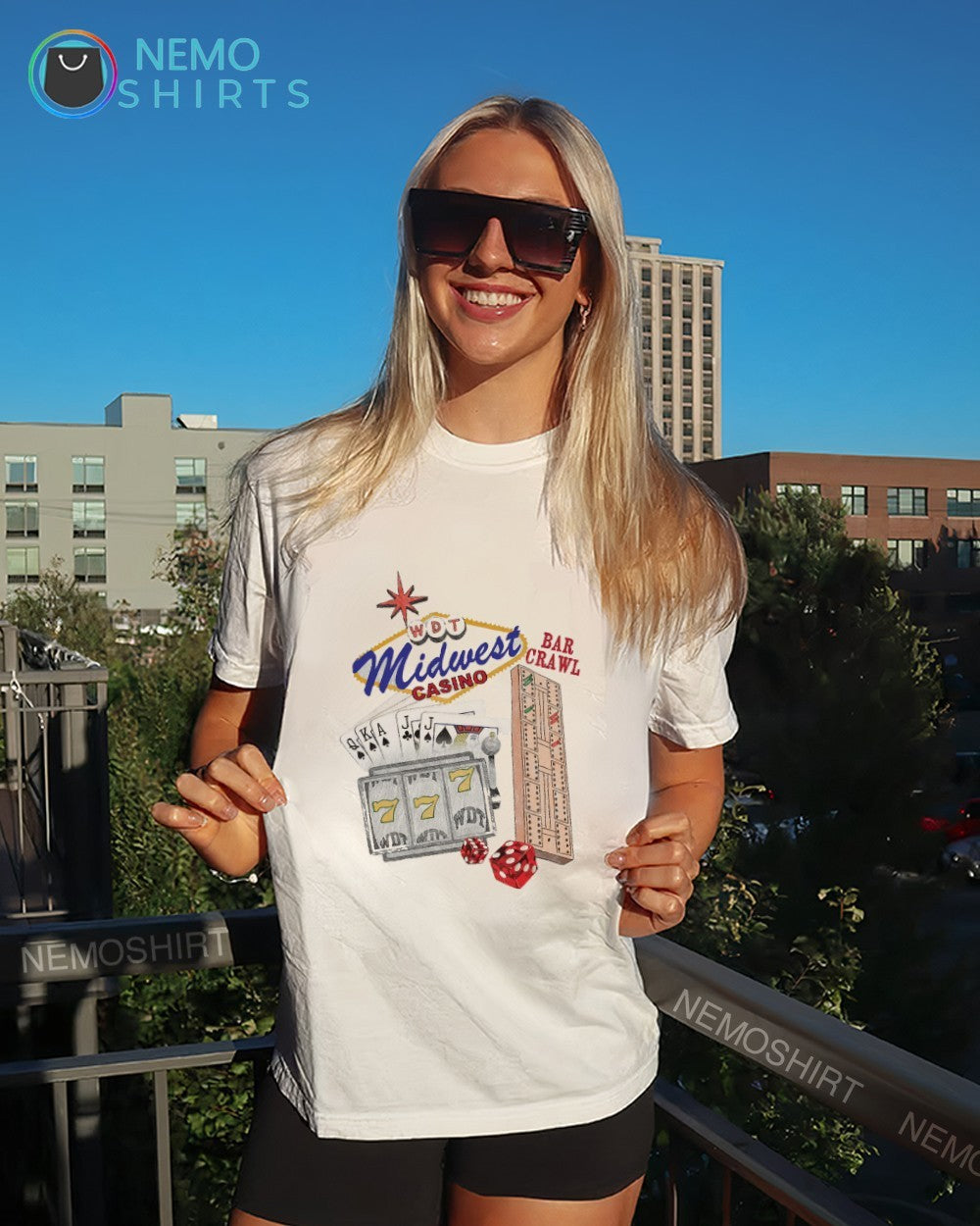 WDT Midwest casino bar crawl - Adult & Kids T-Shirts, Sweatshirts & Hoodies apparel design preview 6