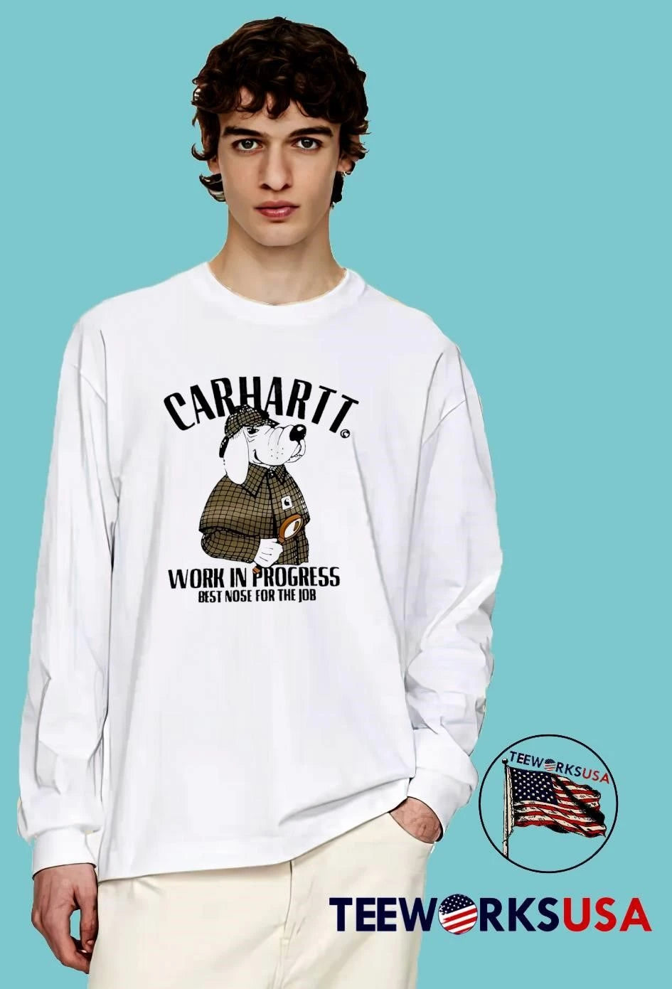Carhartt Work In Progress Best Nose For The Job - Adult & Kids T-Shirts, Sweatshirts & Hoodies apparel design preview 3