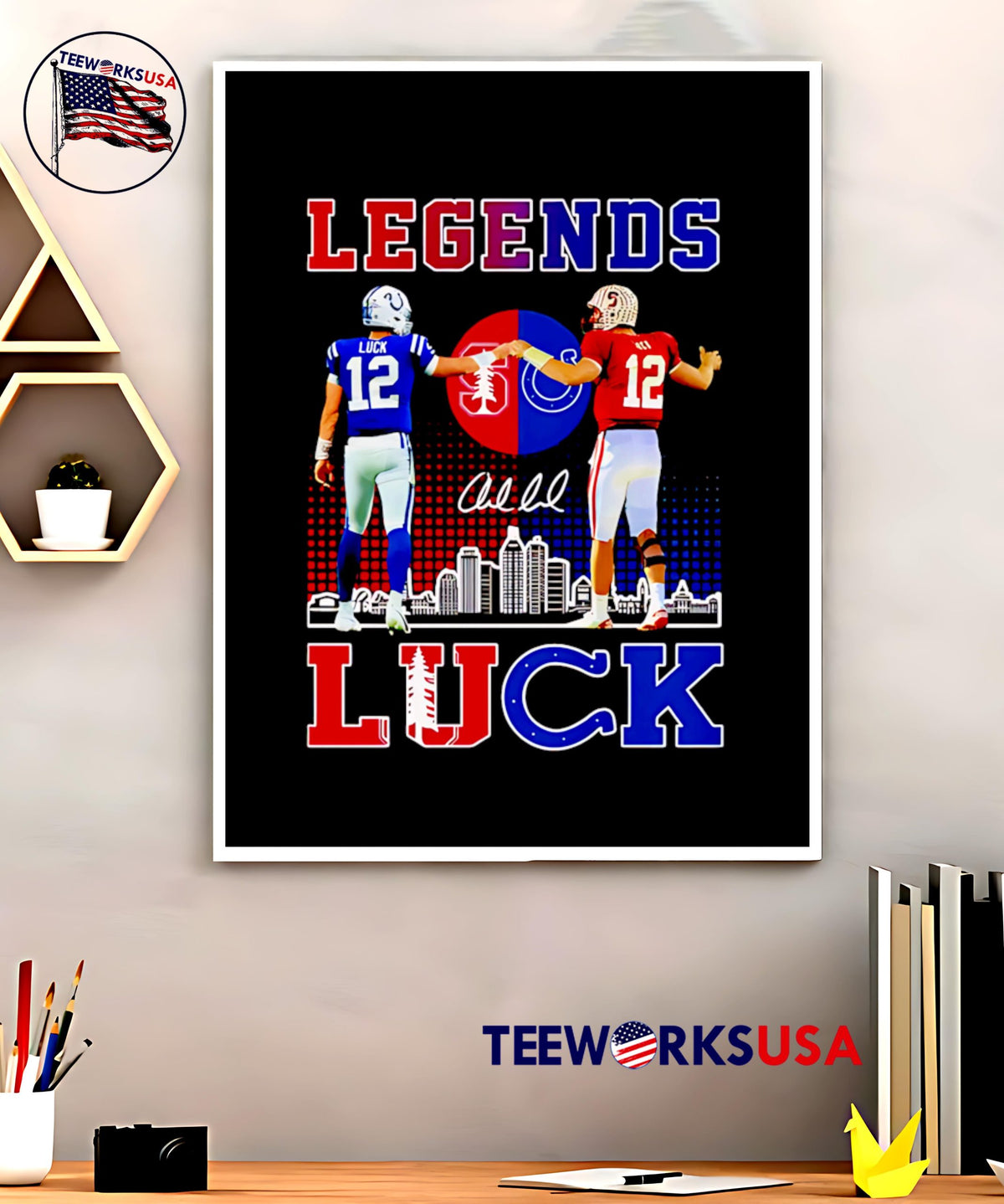 Legends Luck Indianapolis Colts Graphics - Adult & Kids T-Shirts, Sweatshirts & Hoodies apparel design preview 5