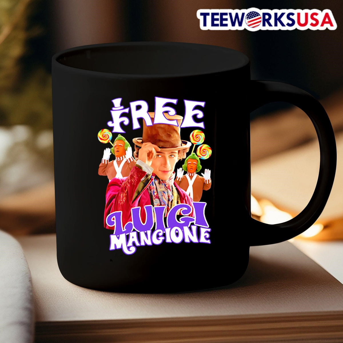 Timothée Chalamet Free Luigi Mangione - Adult & Kids T-Shirts, Sweatshirts & Hoodies apparel design preview 3